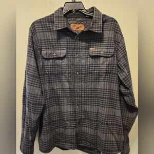 Orvis Classic Collection Mens XXL Long Sleeve Plaid Flannel Shacket Heavy Weight